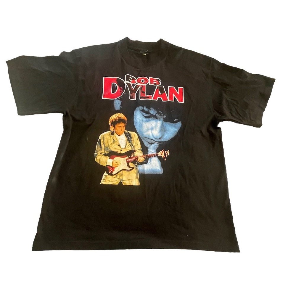Y2K Bob Dylan Double Sided Graphic T-Shirt XL Rock Like A Rolling Stone